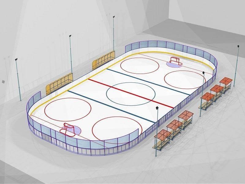 план хоккейной коробки