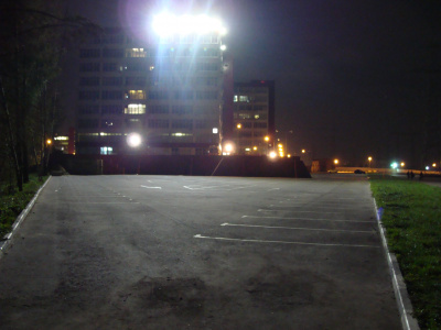 Освещение парковки бизес центра, г. Москва